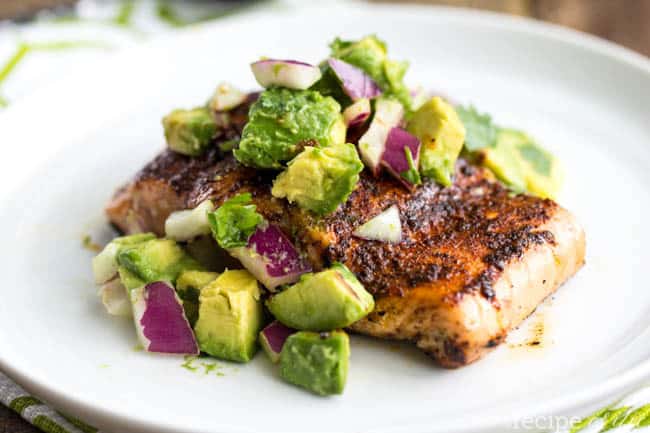 Awesome Grilled Salmon with Avocado Salsa - 38