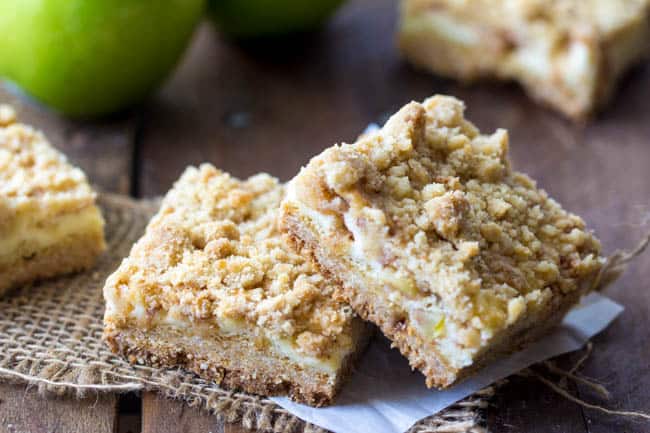 Apple Pie Sour Cream Crumb Bars - 28