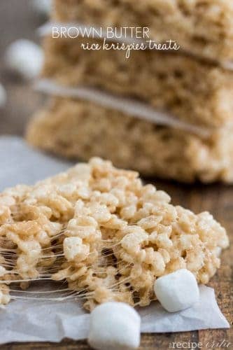 Brown Butter Rice Krispies Treats | The Recipe Critic