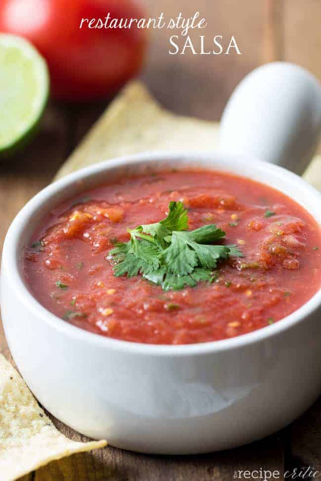 Easiest Blender Salsa {Restaurant Style} - Averie Cooks