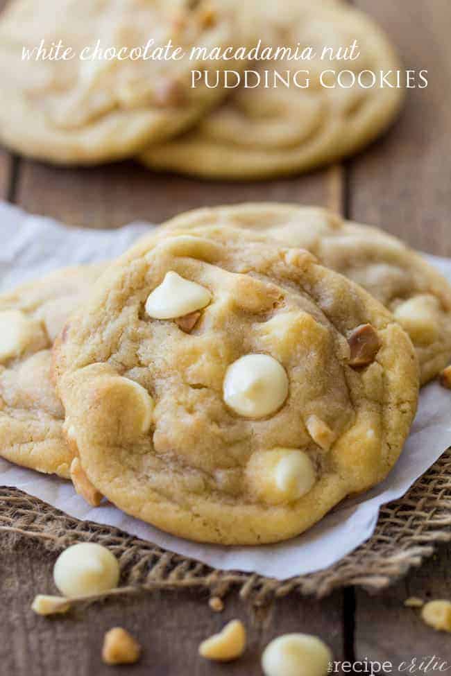 White Chocolate Macadamia Nut Pudding Cookies - 16