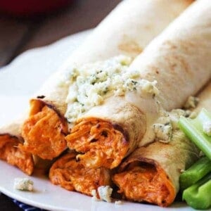 Baked Buffalo Ranch Chicken Taquitos - 73