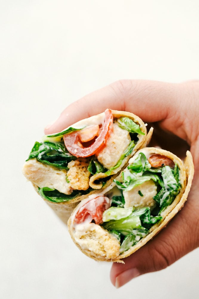 Chicken Caesar Salad Wraps Recipe - 11