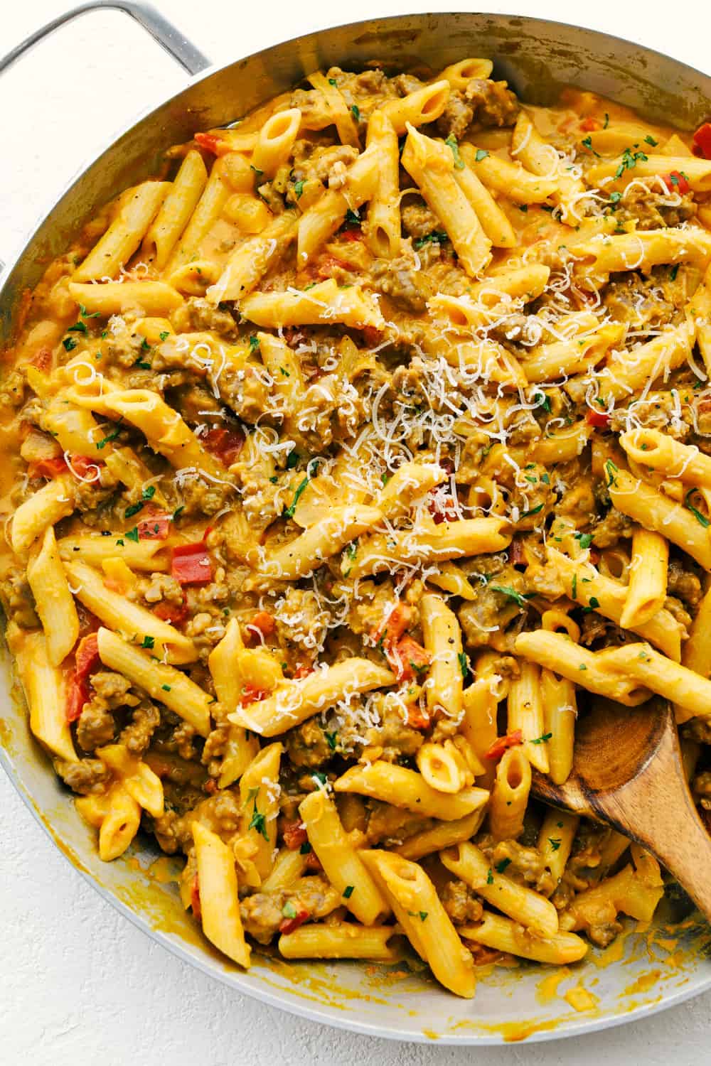 Pasta Skillet with Pumpkin and Sausage Recipe - 93