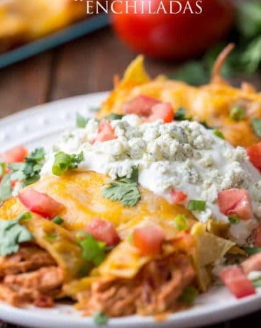 Chicken Enchiladas with Avocado Cream Sauce - 40