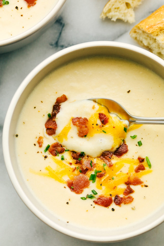 Creamy, savory cheesy, Zupas Copycat Cauliflower Soup!