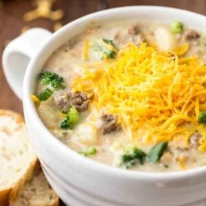 Cheeseburger Broccoli Soup - 15