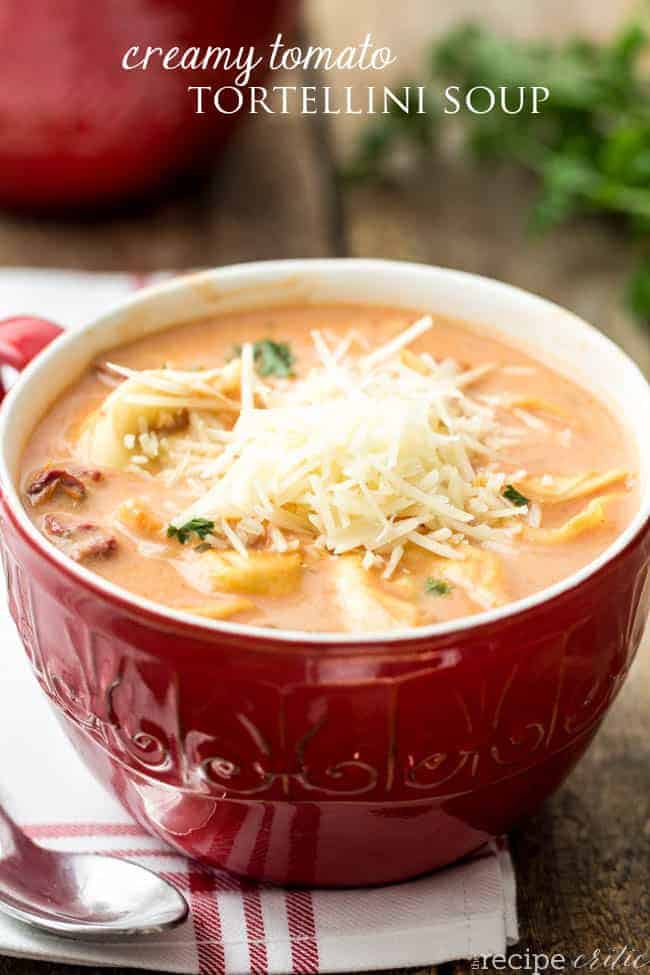 Creamy Tomato Tortellini Soup - 38