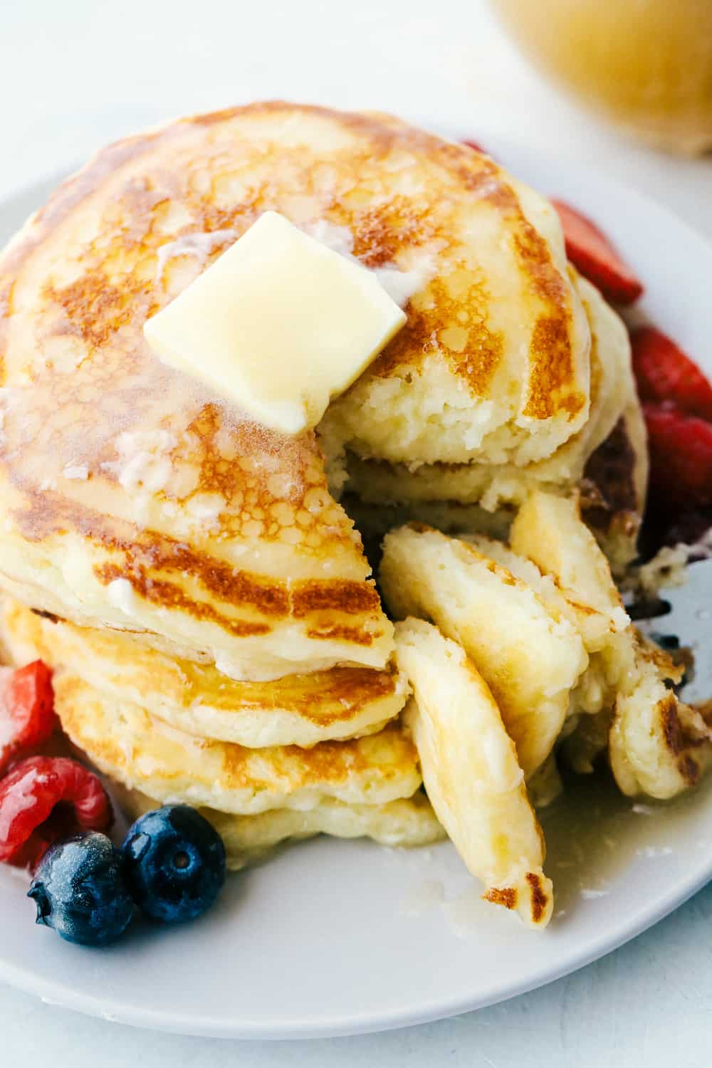 The Best Fluffy Homemade Buttermilk Pancakes - 73