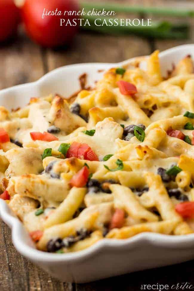 Fiesta Ranch Chicken Pasta Casserole - 39