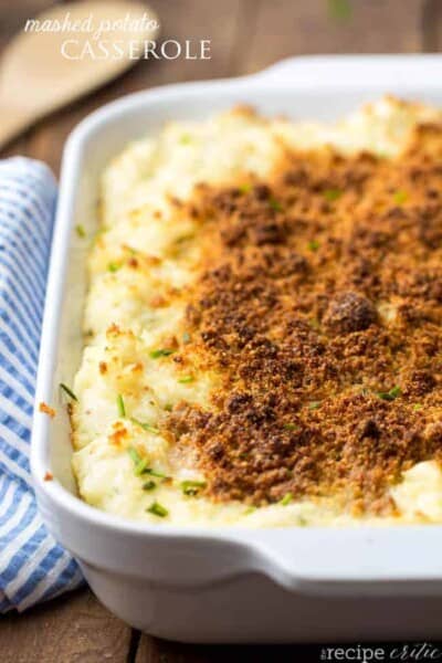 Mashed Potato Casserole with Sour Cream and Chives | The Recipe Critic
