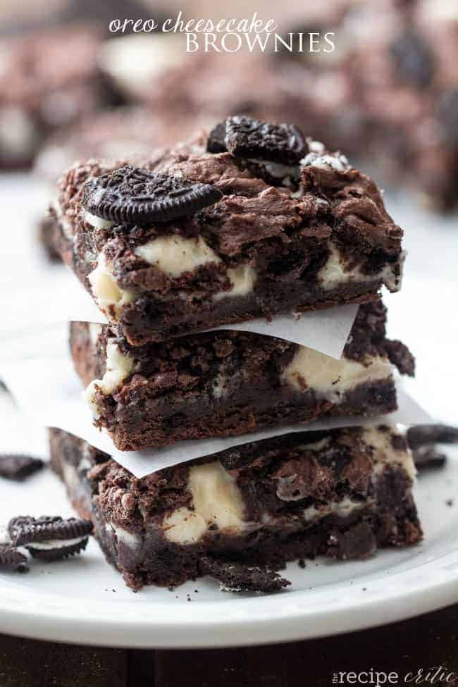 Oreo Cheesecake Brownies - 56