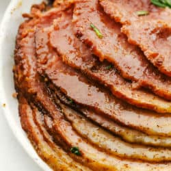 Slow Cooker Honey Garlic Mustard Glazed Ham | Cook & Hook