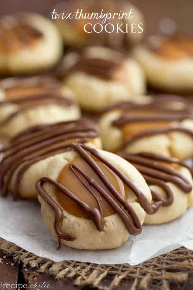 Twix Thumbprint Cookies - 52