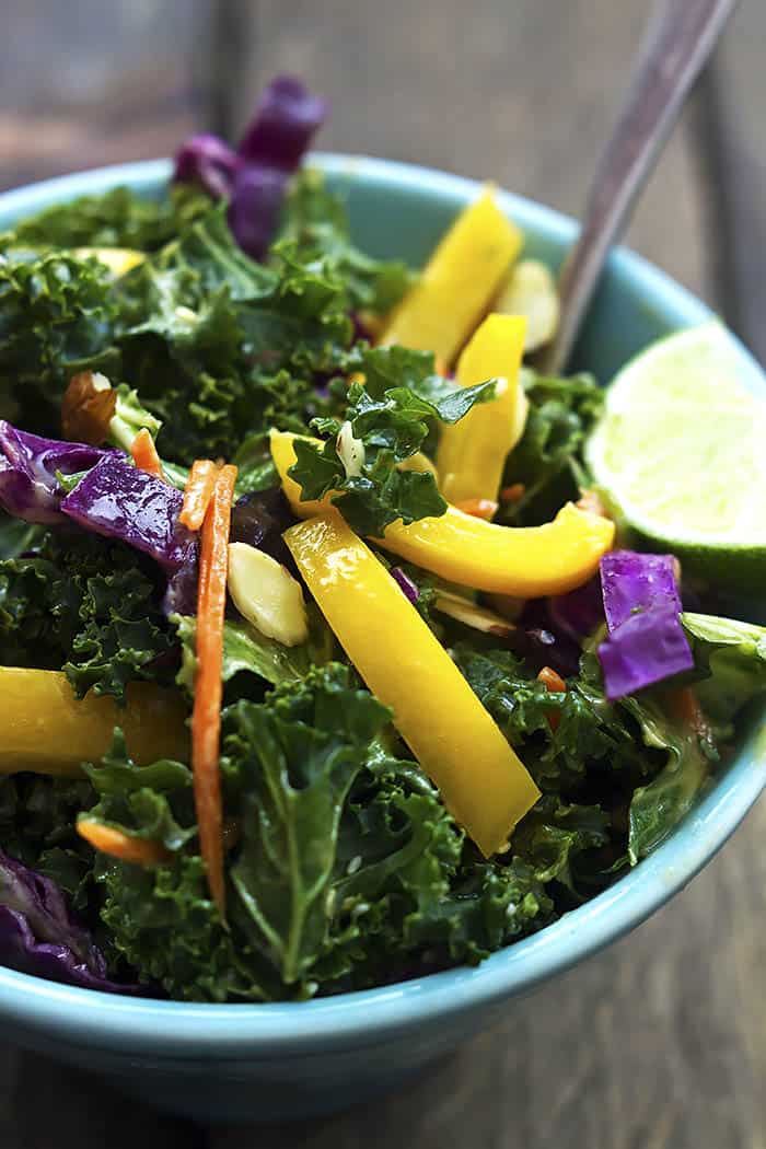 Asian Kale Ginger Peanut Salad - 3