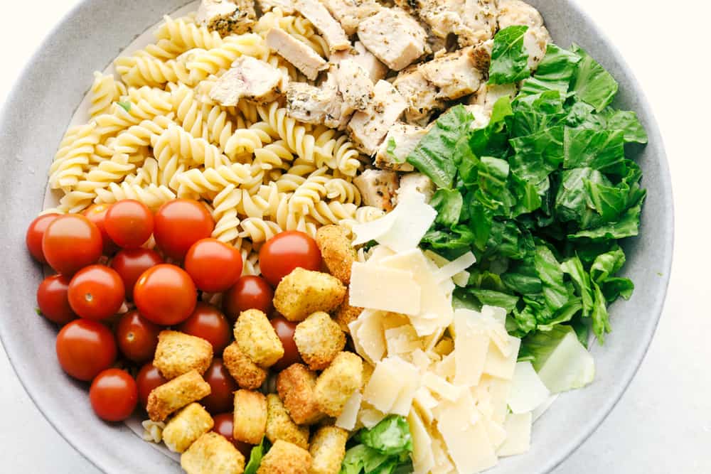 Chicken Caesar Pasta Salad - Themusclefibre