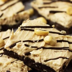 Skinny Peanut Butter Cheesecake Bars - 25