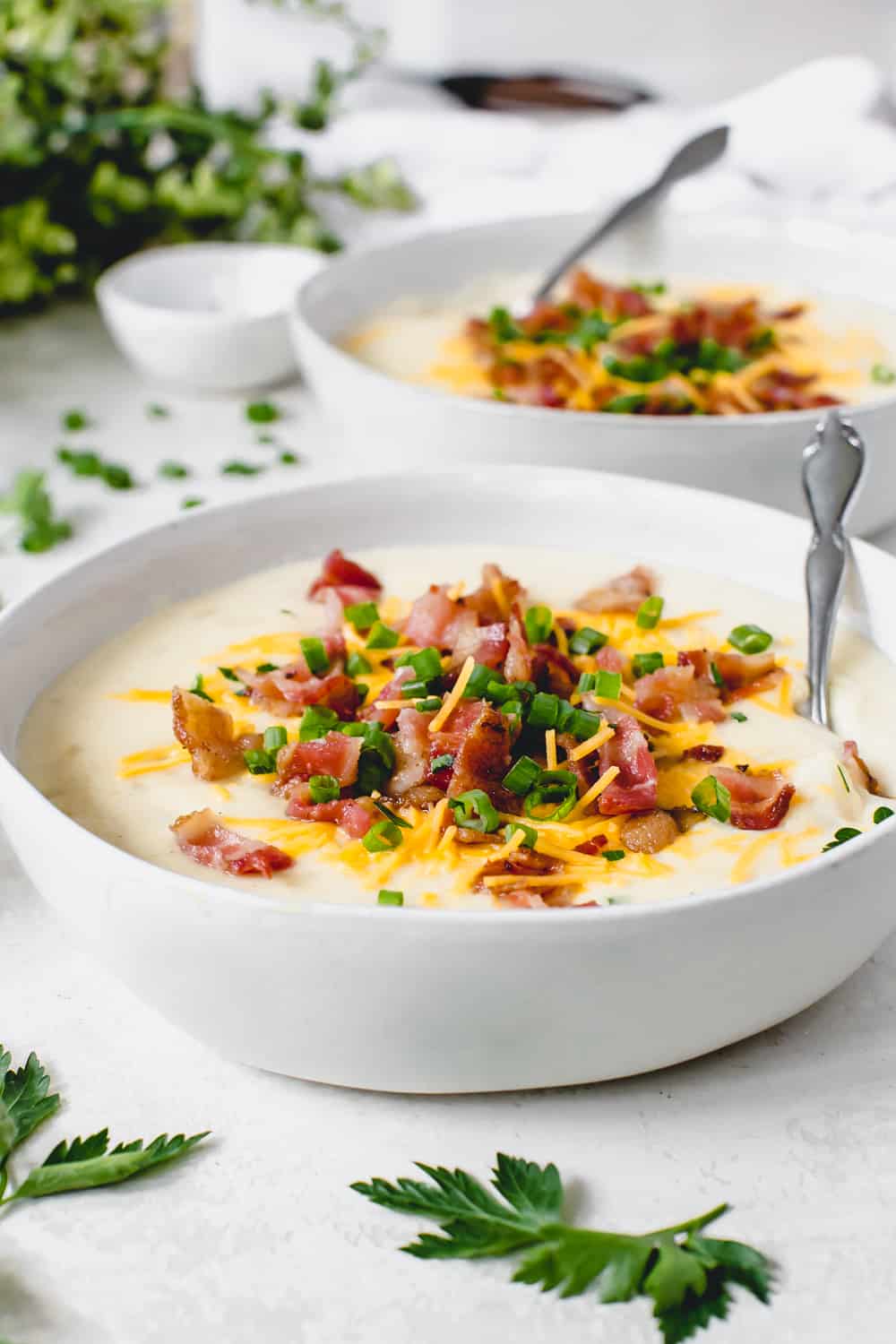 Slow Cooker Loaded Baked Potato Soup