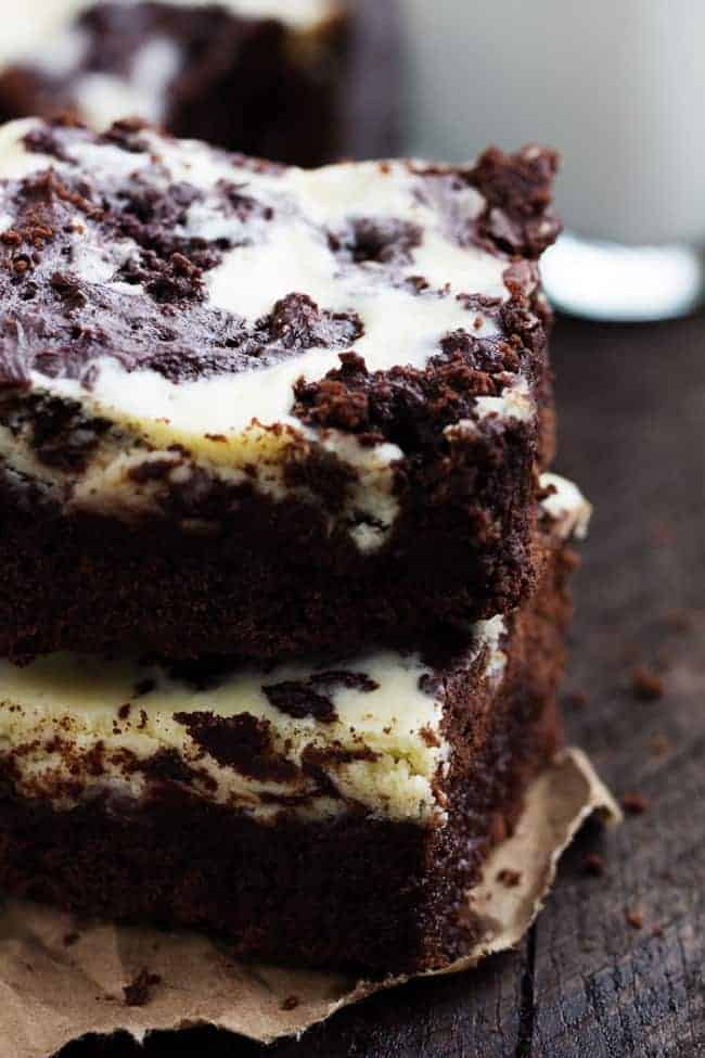 Skinny Fudge Swirled Cheesecake Brownies - 90