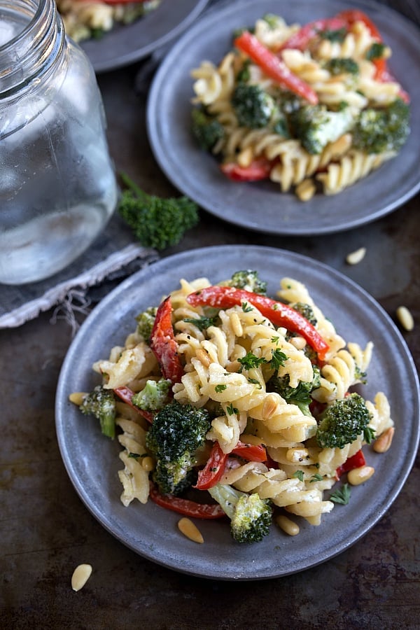 Goat Cheese Pasta  Broccoli  and Pine Nuts - 69