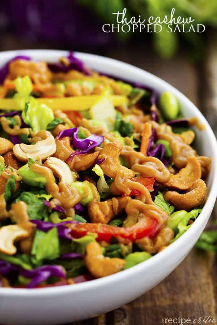 Thai Cashew Chopped Salad with a Ginger Peanut Sauce - 61