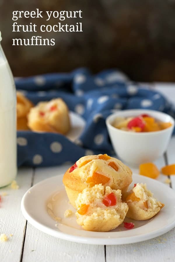 Greek Yogurt Fruit Cocktail Muffins - 62