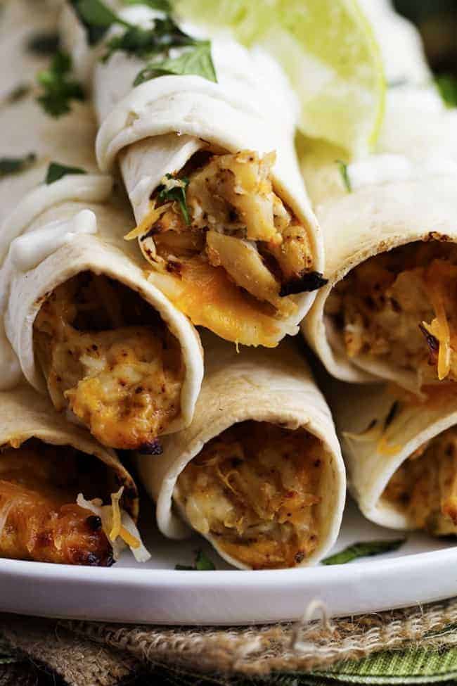 Baked Honey Lime Chicken Taquitos - 59