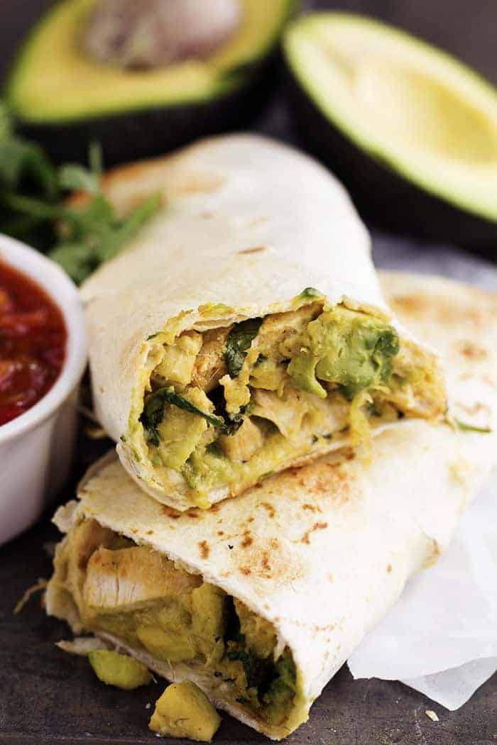 Baked Chicken Avocado Burritos - 86