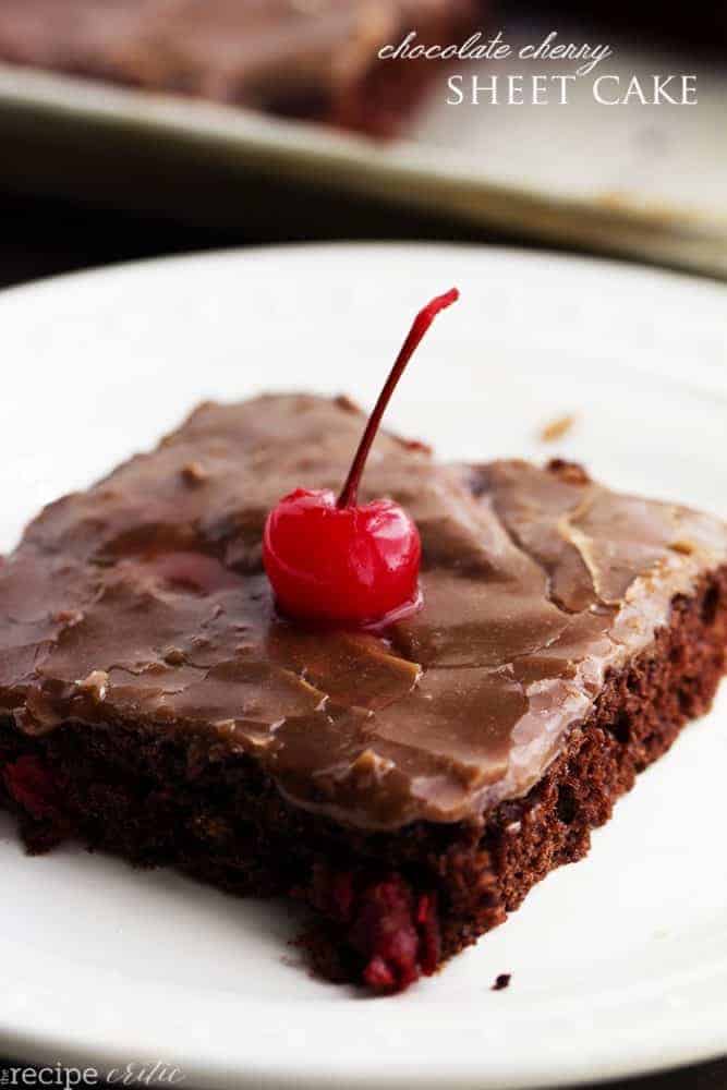 Cherry Chocolate Sheet Cake - 24