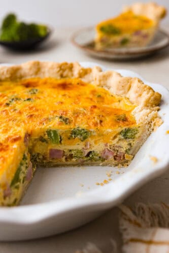 Easy Ham and Broccoli Quiche | The Recipe Critic