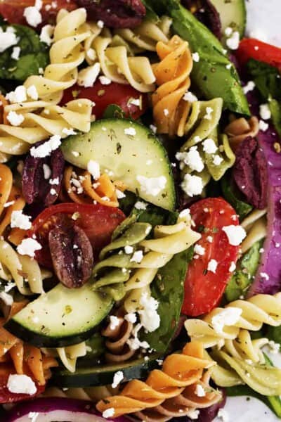 Greek Spinach Pasta Salad | The Recipe Critic