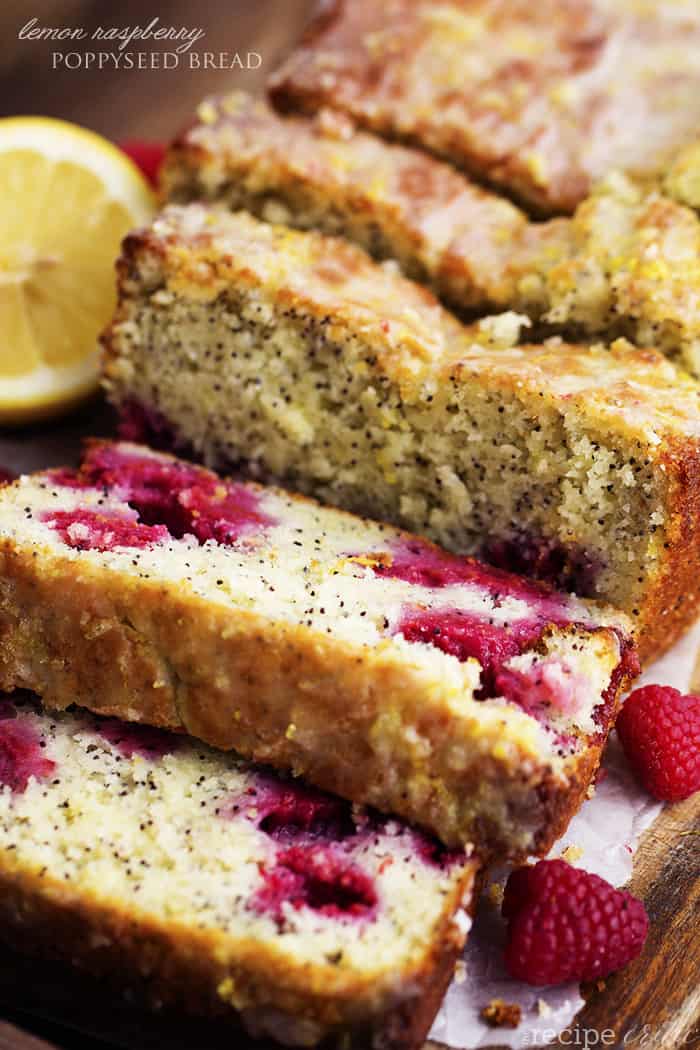 Lemon Raspberry Poppyseed Bread - 23