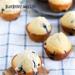 Blueberry Muffins with a Sugared Glaze - 24