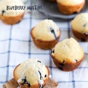 Blueberry Muffins with a Sugared Glaze - 80