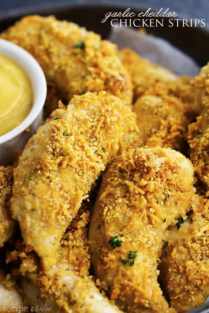 Baked Garlic Cheddar Chicken Strips - 15