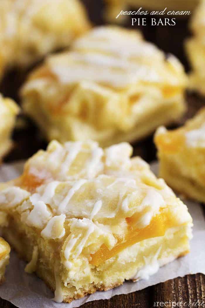 Peaches And Cream Pie Bars The Recipe Critic 