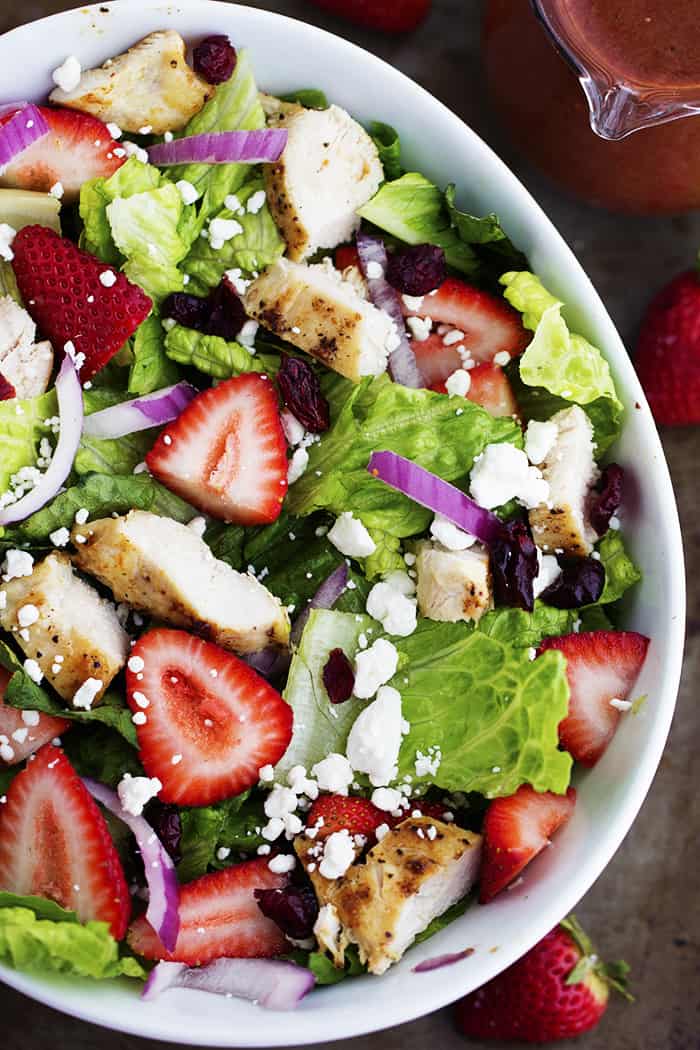 Strawberry Chicken Salad with Strawberry Balsamic Dressing | The Recipe ...