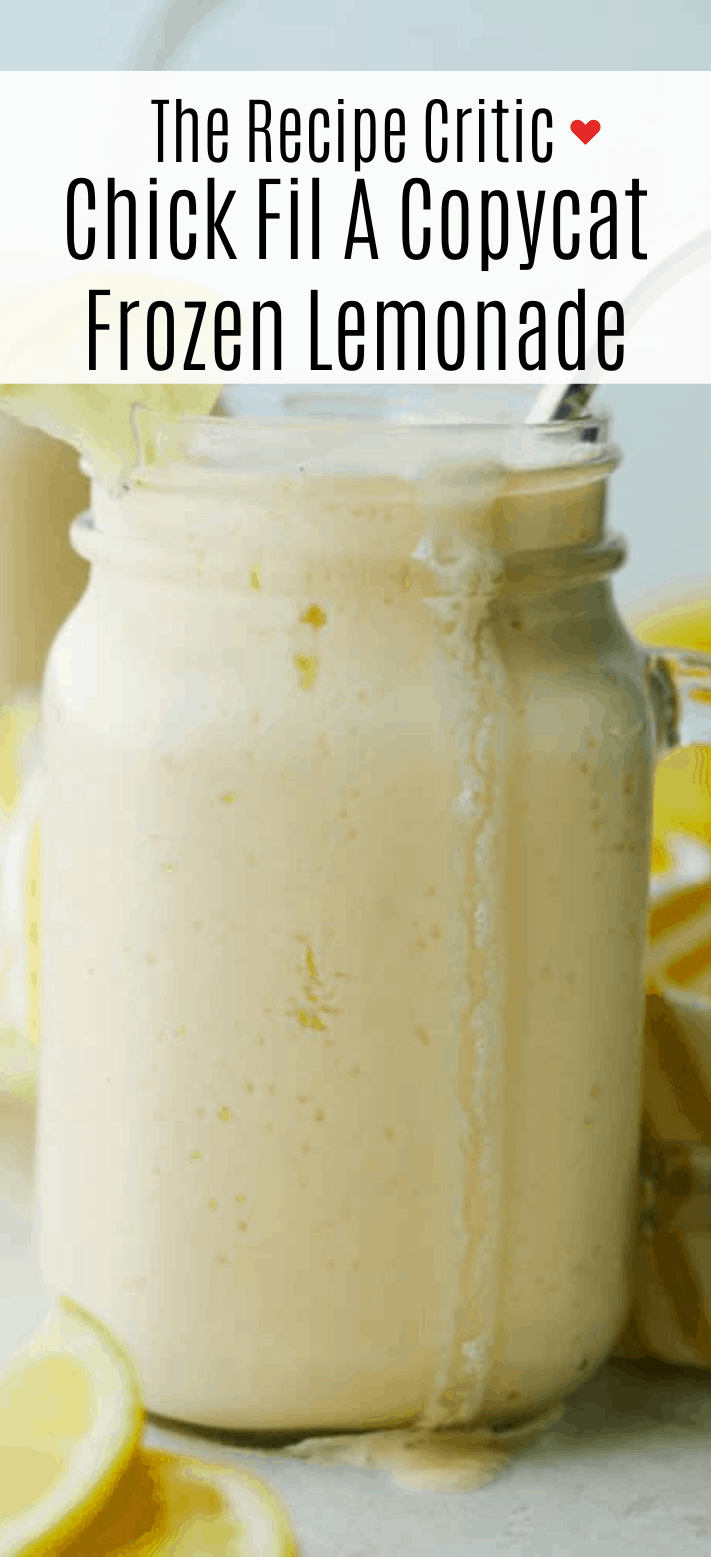 Copycat Chick Fil A Frosted Lemonade - 90