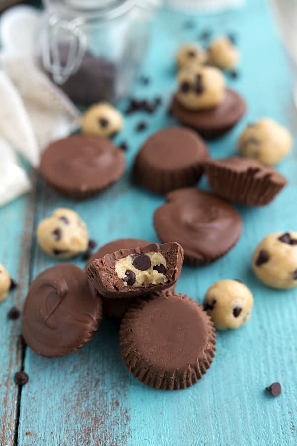 No Bake Cookie Dough Chocolate Cups - 81