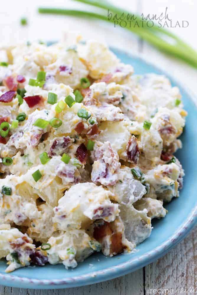 Bacon Ranch Potato Salad The Recipe Critic Get the recipe for sour cream mashed potatoes. bacon ranch potato salad