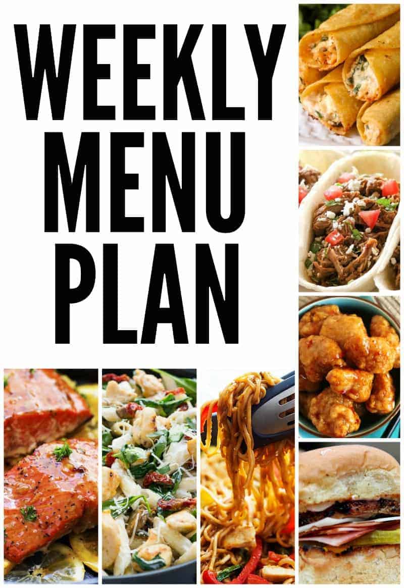 Weekly Menu Plan 1 The Recipe Critic