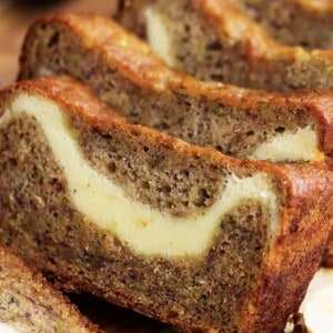 Cream Cheese Swirled Banana Zucchini Bread - 63