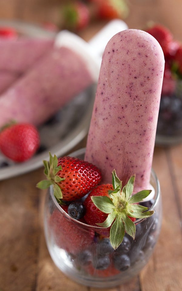 Greek yogurt fruit pops - 44