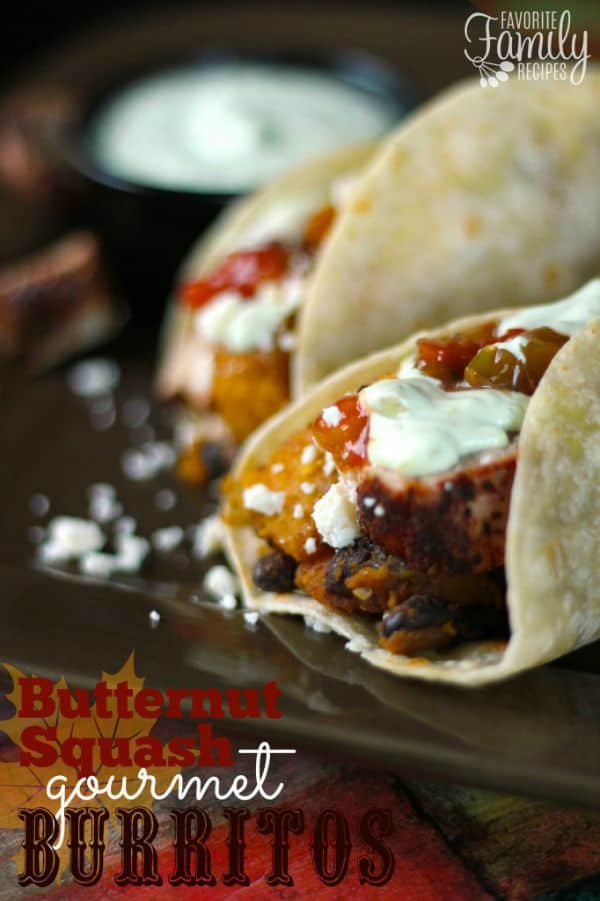 Butternut Squash Gourmet Burritos