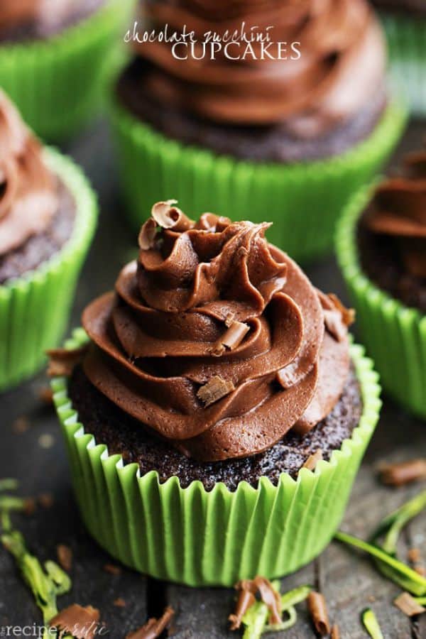 Chocolate Zucchini Cupcakes