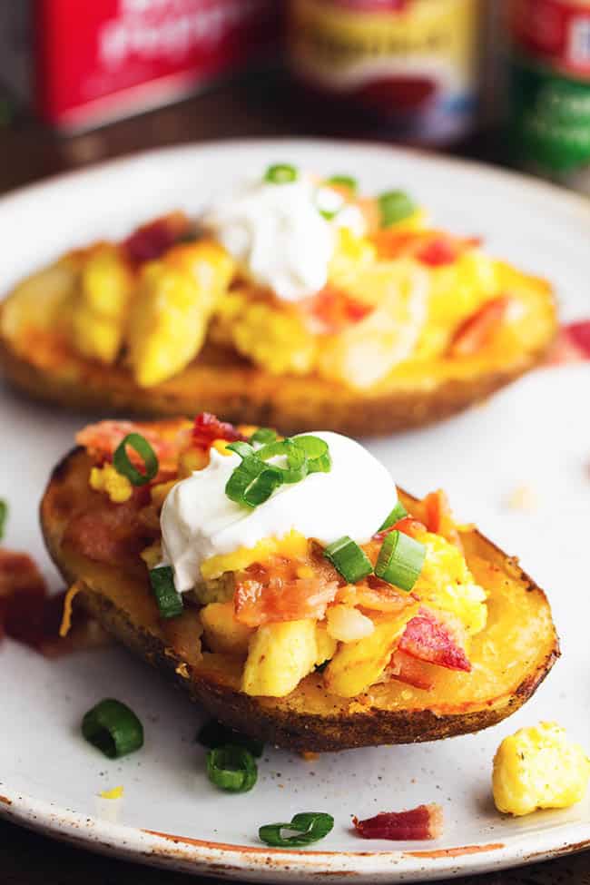 Loaded Breakfast Potato Skins | 19 Quick Breakfast Ideas