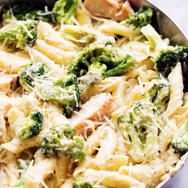 Three Cheese Chicken Broccoli Alfredo Recipe | The Recipe Critic