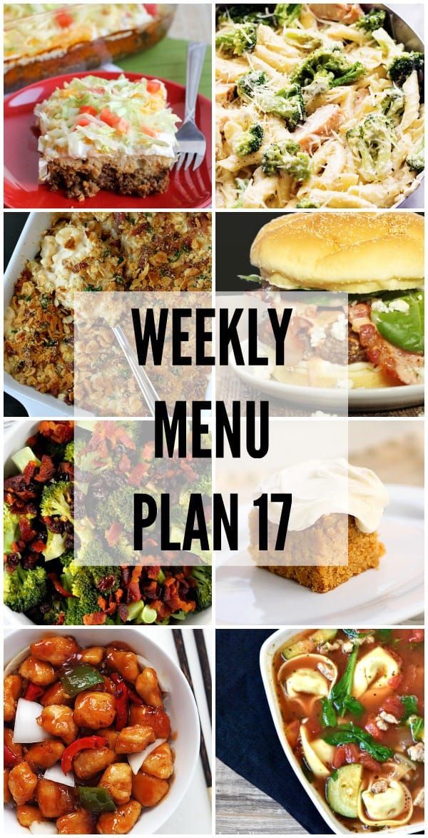 Weekly Menu Plan #17 | The Recipe Critic
