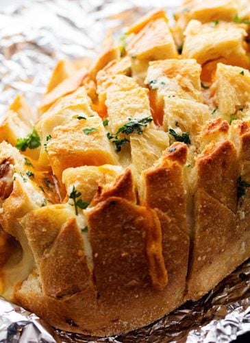 Three Cheese Garlic Pull Apart Bread | The Recipe Critic