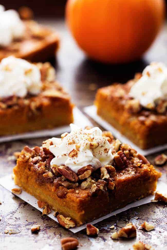 Pumpkin Pecan Pie Bars | The Recipe Critic